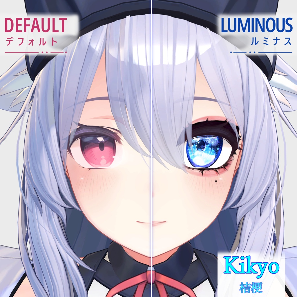 【6アバター】「Luminous Iris & Face Makeup Material Pack (LilToon)」(12 color)