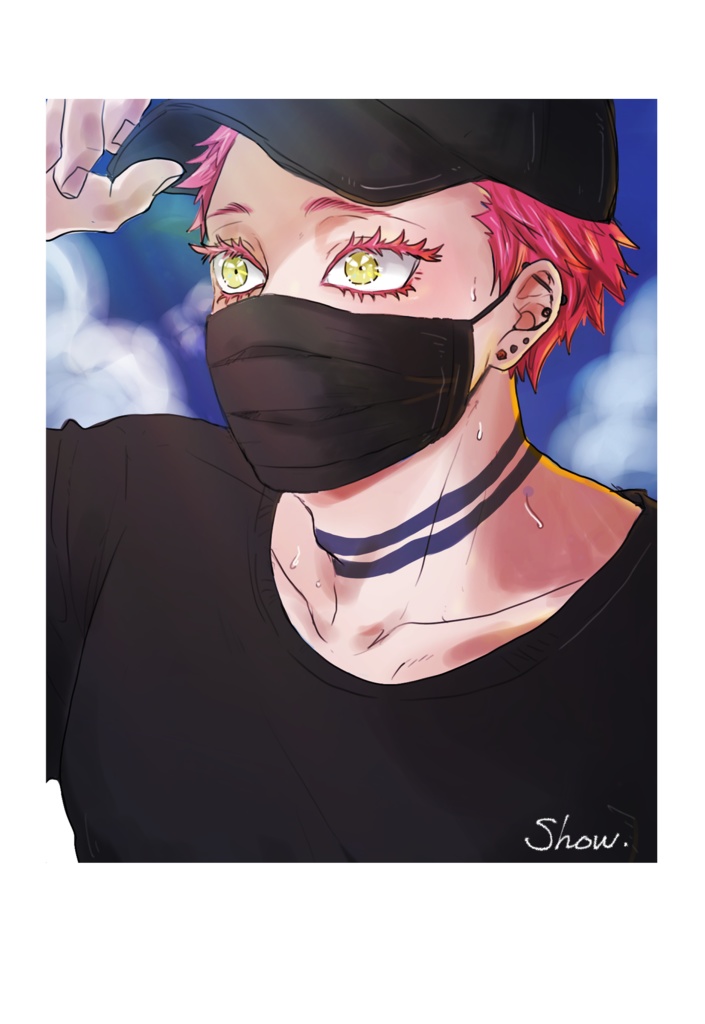 暑中見舞い⭐︎あかれんポストカード3枚セット