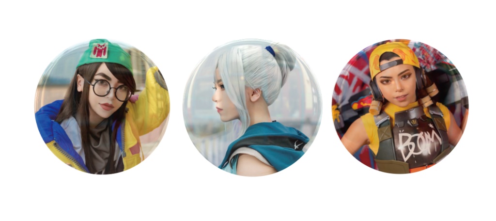 VALORANT Cosplay 缶バッジセット