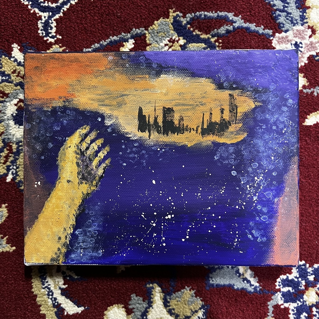 「Cityscape」アクリル原画 ＊完売済