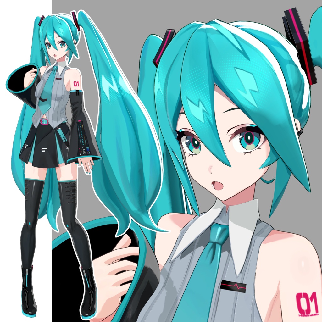 [pmx&VRM]酢屋式 初音ミクV6