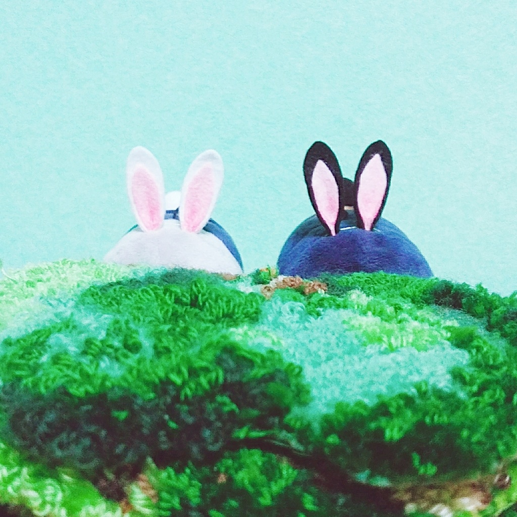 ぴょっこりうさ耳と尻尾のセット