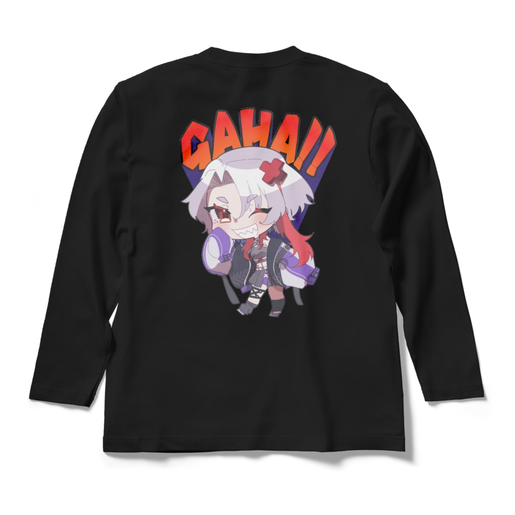 背面GAHA! ロングスリーブTシャツ🗯️❌