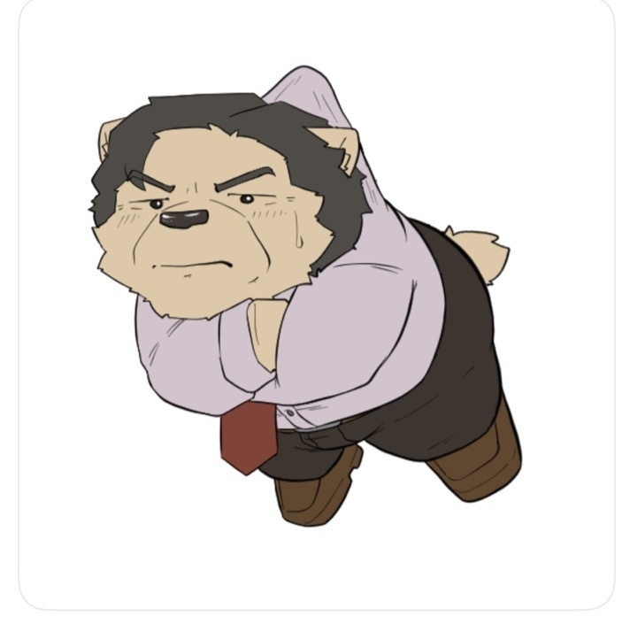白熊おじさん「シロウさん」おつまみキーホルダー