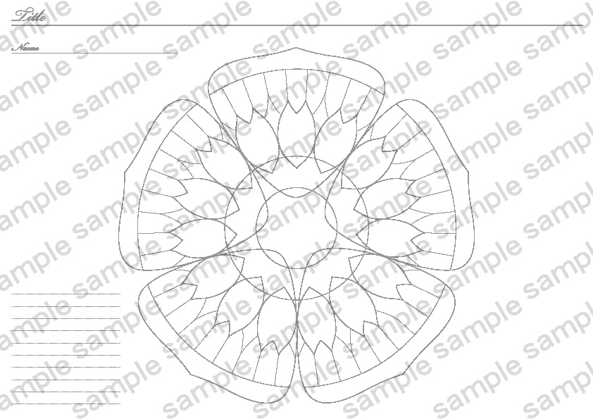 【バラ売り】フローラチャート雛形