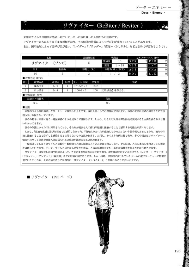 ゾンビアポカリプスTRPG『ROLL of the DEAD』:DL版