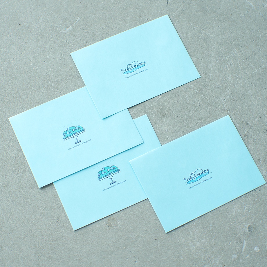 「ソーダー水越しの風景」ポストカード2枚セット