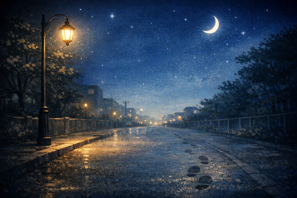 夜の帰り道｜作業用・動画用 落ち着いたBGM