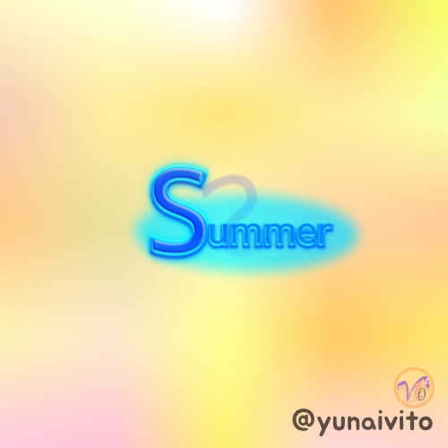 配信素材「Summer」の文字装飾