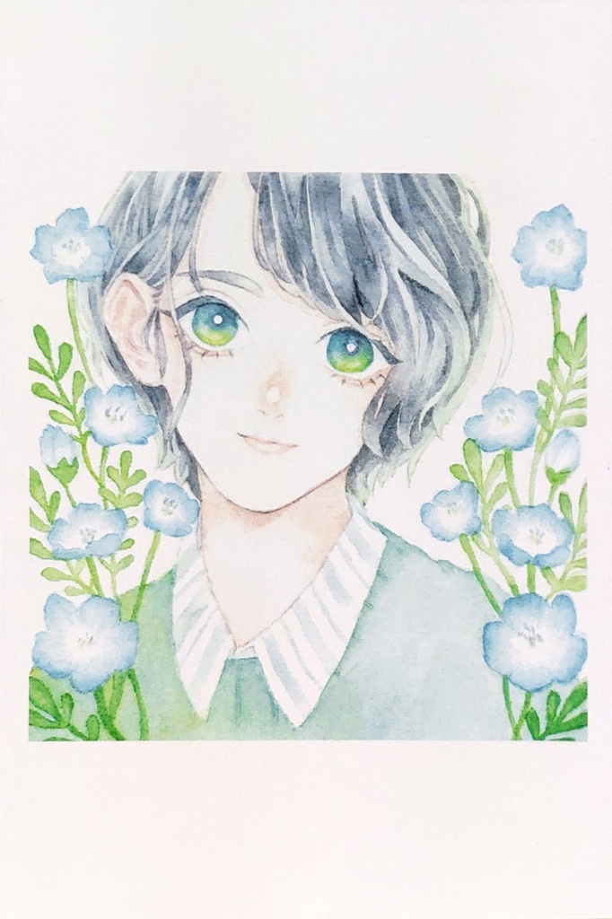 『ネモフィラの君』ポストカード