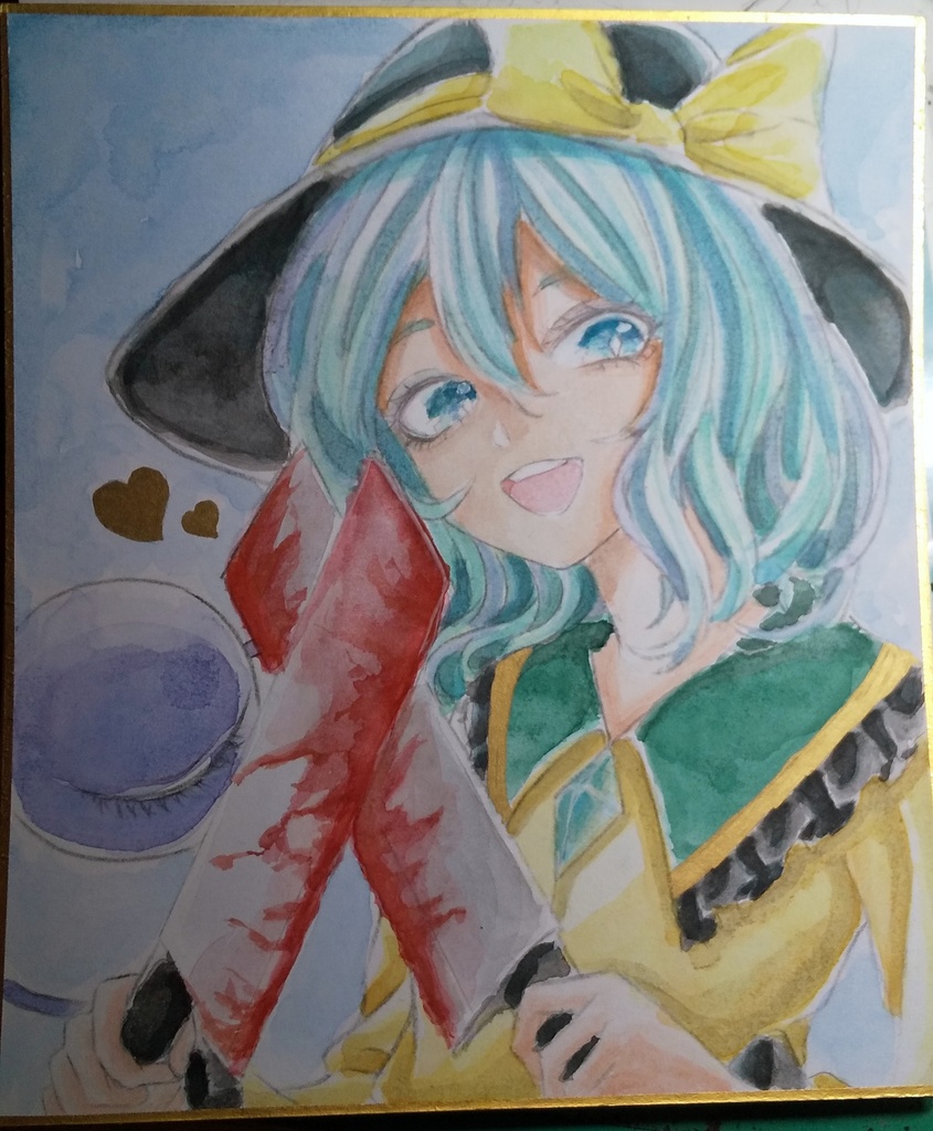 東方Project 手描き色紙 古明地こいし