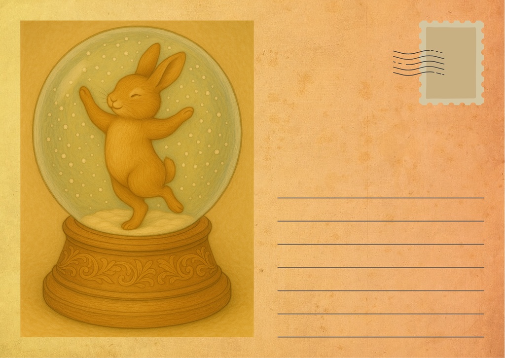 Welcome to Bunny Village – うさぎの静かなポストカード集(全50枚)