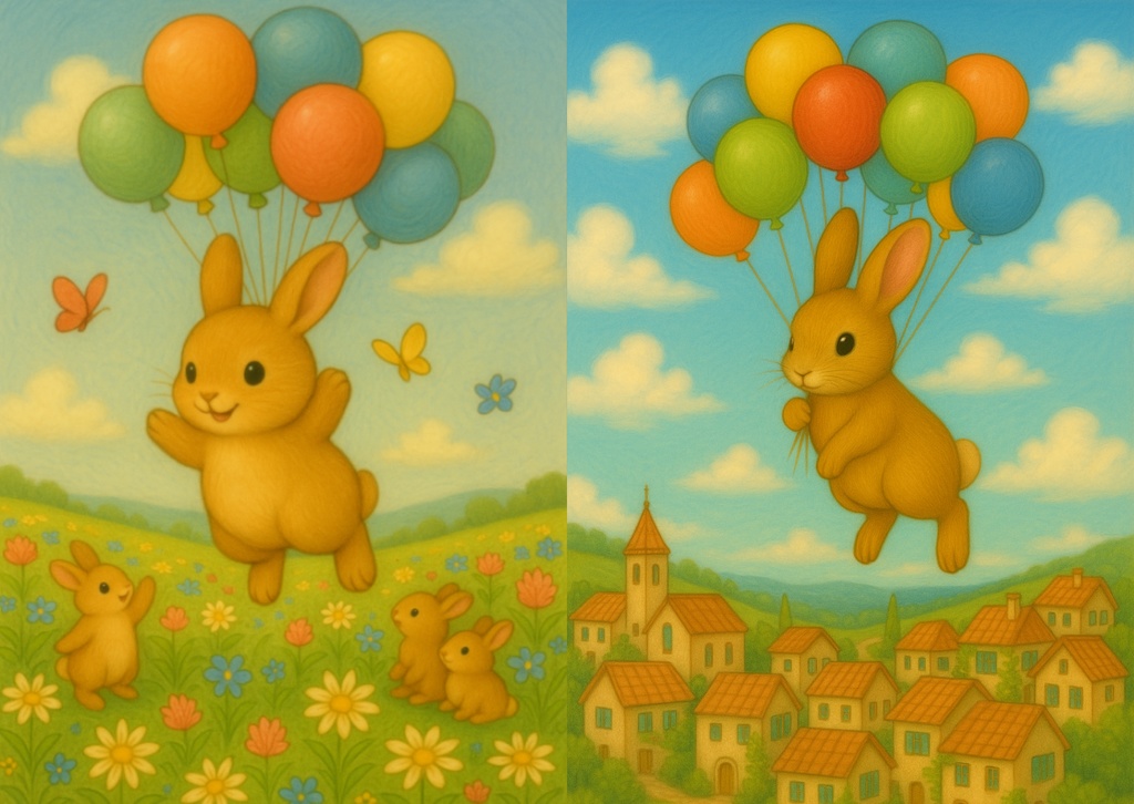 Welcome to Bunny Village – うさぎの静かなポストカード集(全50枚)