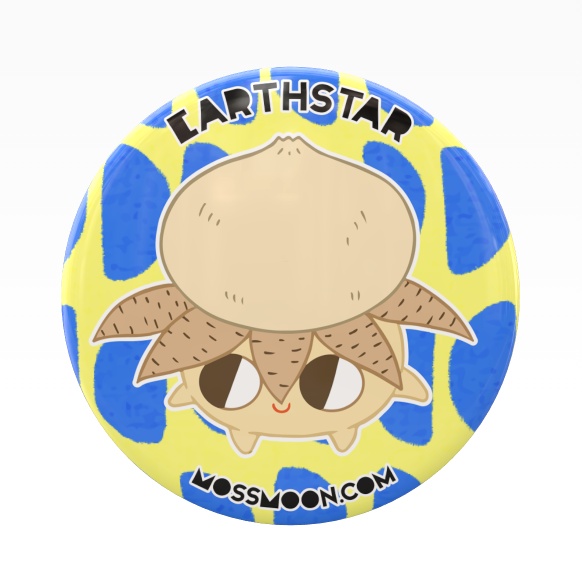 EarthStar ツチグリ Can Badge缶バッジ　