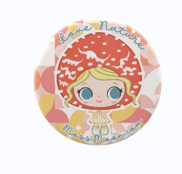 Mushroomキノコ Can Badge缶バッジ　
