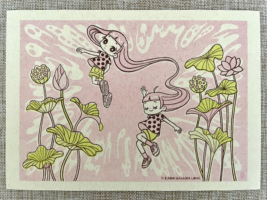 Risograph Print- Entangled リソグラフプリント 量子もつれ