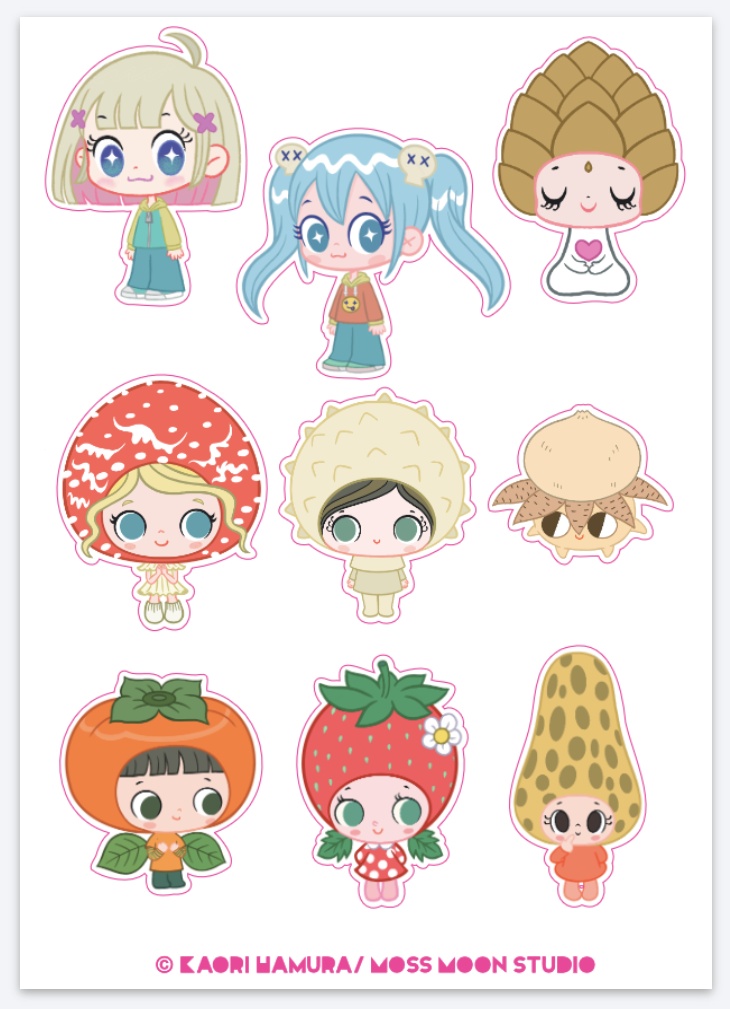 9 Character Stickers