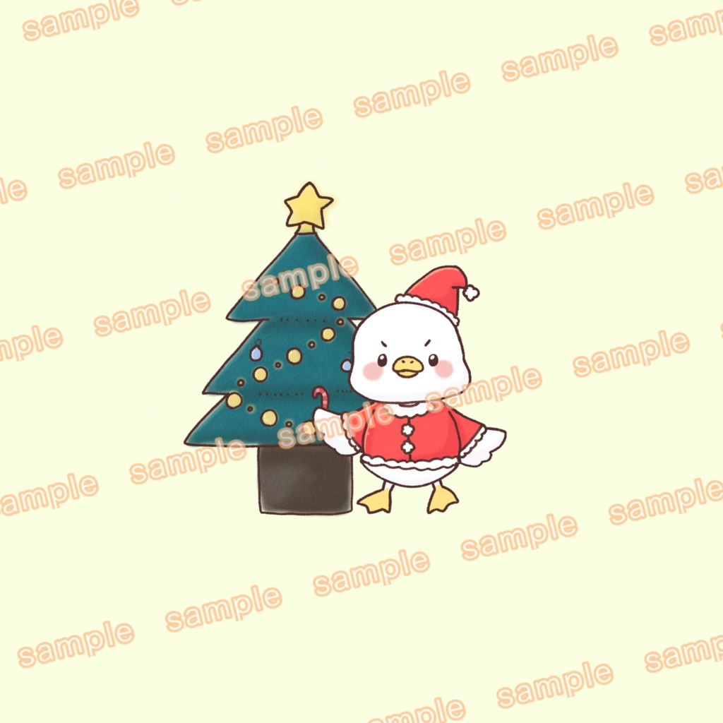 アヒル(クリスマス仕様)