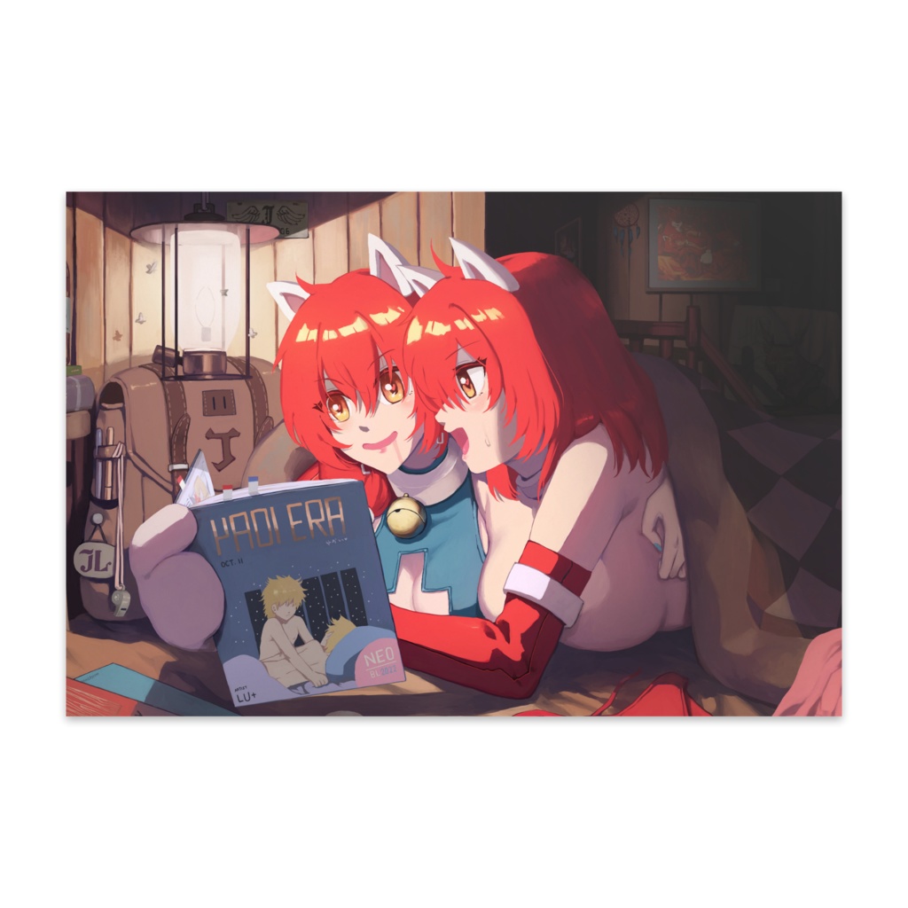 猫娘二人 ポストカード