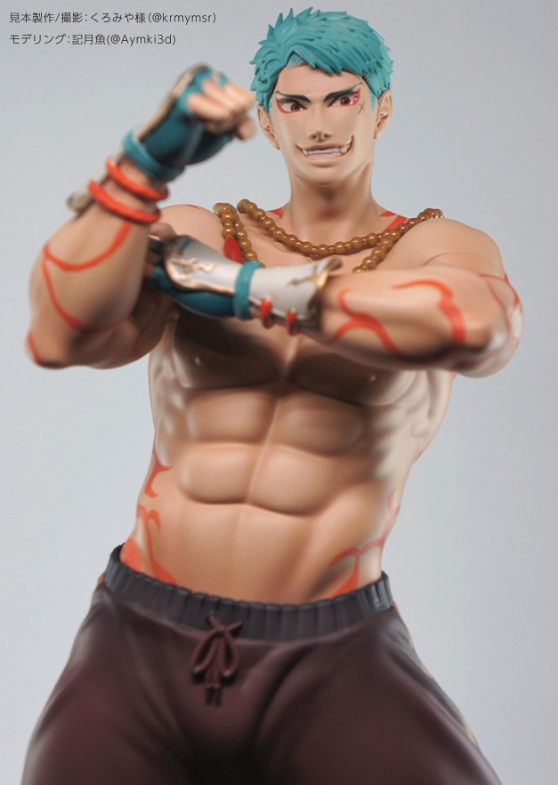 山伏国広 一周年記念祝画風 1/7半身像 ガレージキット