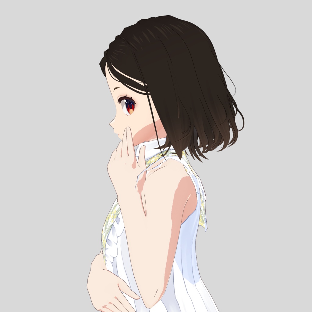 【VRoid髪型】 Braided Medium Short Hair 【Custom Item】