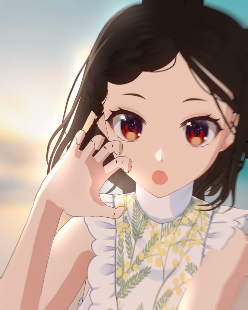 【VRoid髪型】 Braided Medium Short Hair 【Custom Item】