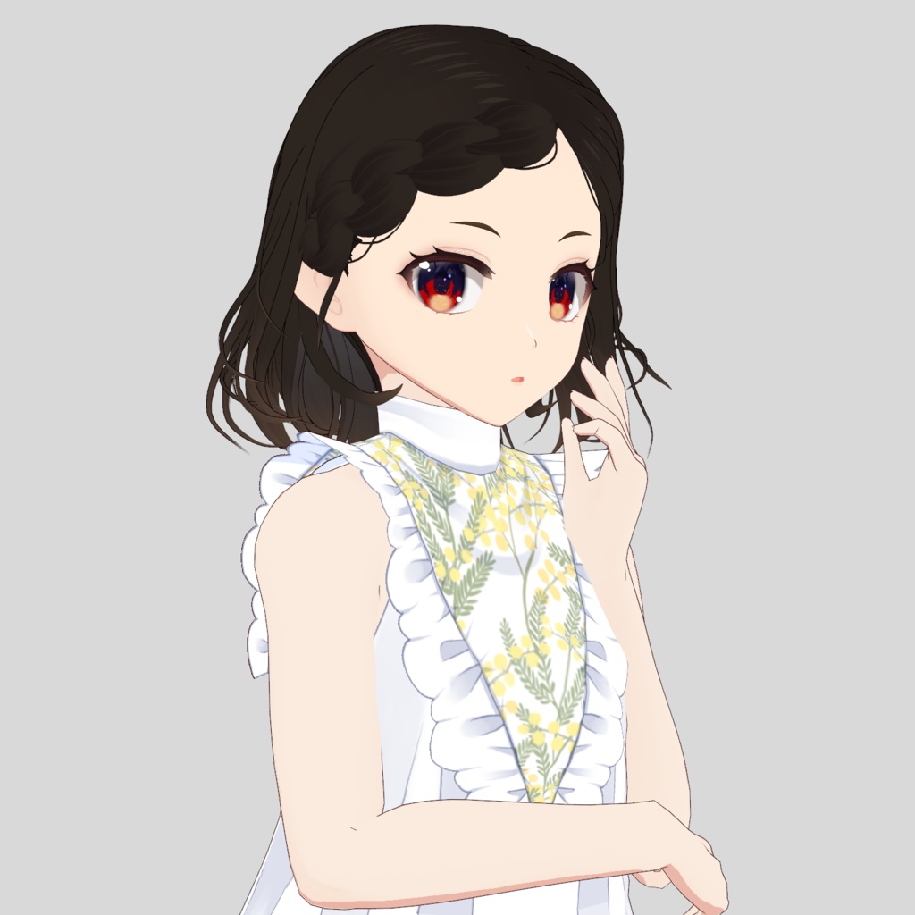 【VRoid髪型】 Braided Medium Short Hair 【Custom Item】