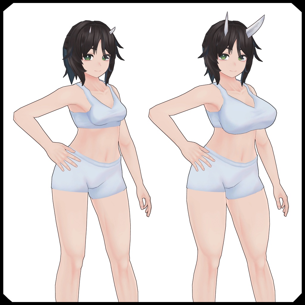 オリジナル3Dモデル「まこな」