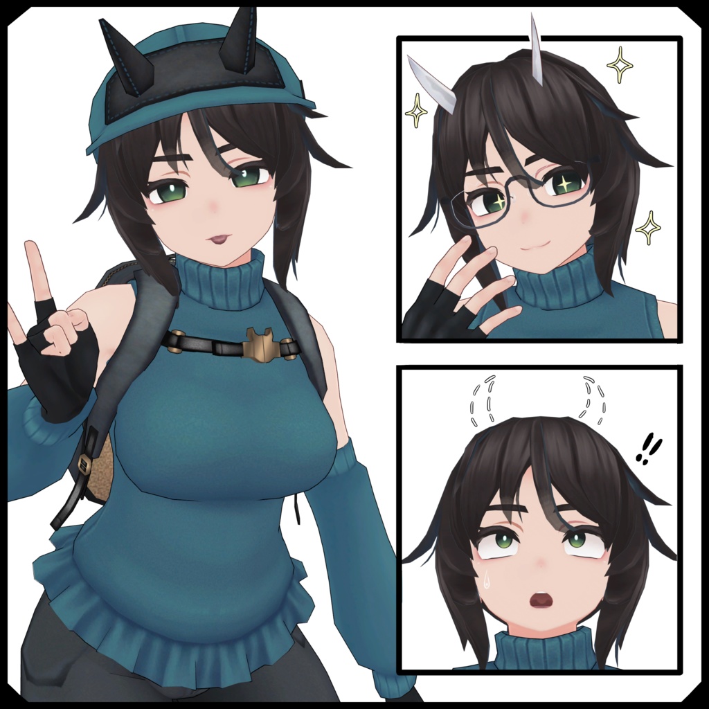 オリジナル3Dモデル「まこな」