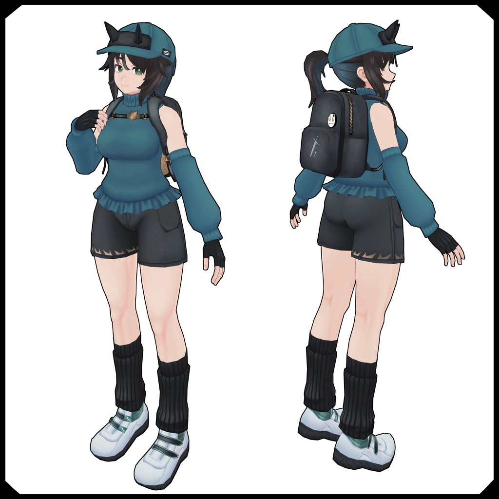 オリジナル3Dモデル「まこな」