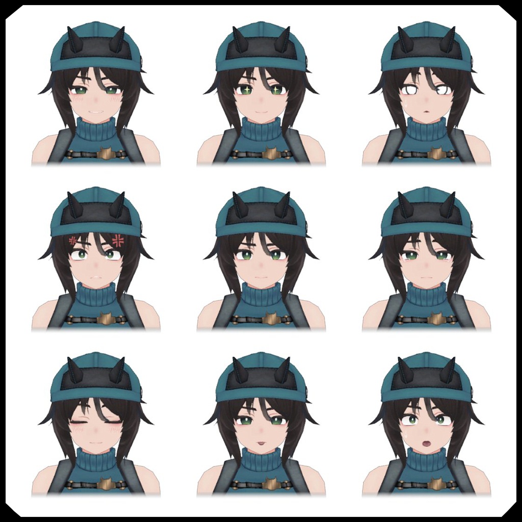 オリジナル3Dモデル「まこな」