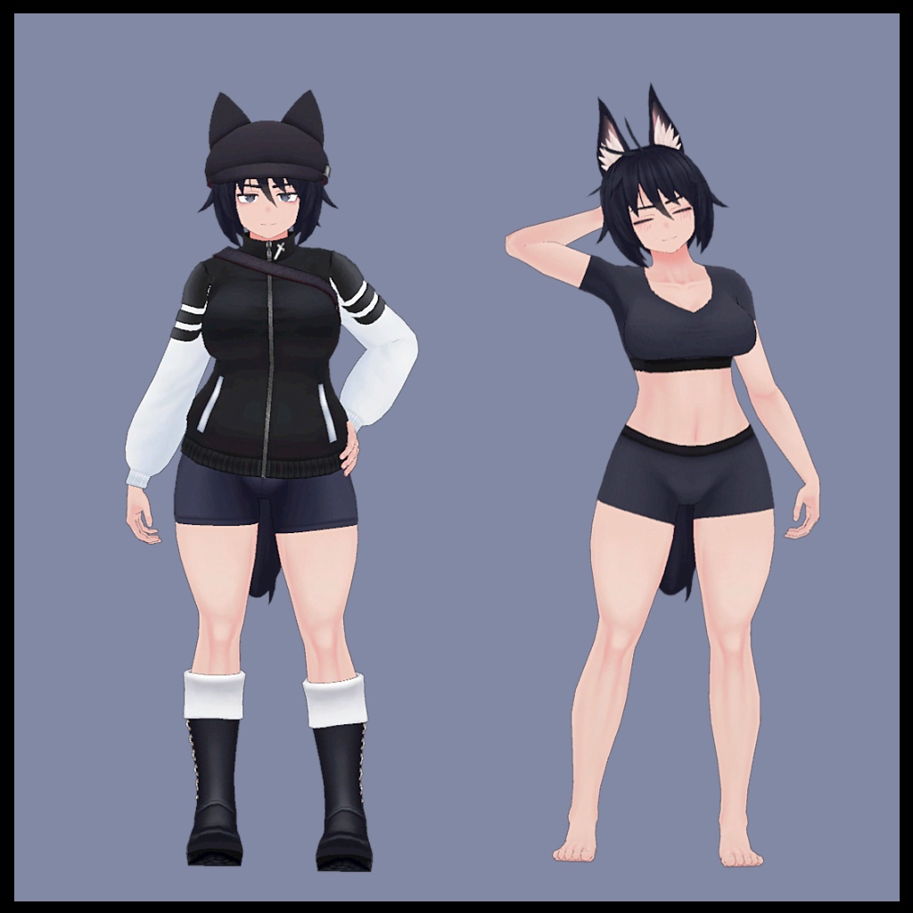 オリジナル3Dモデル「こくろ.RE」