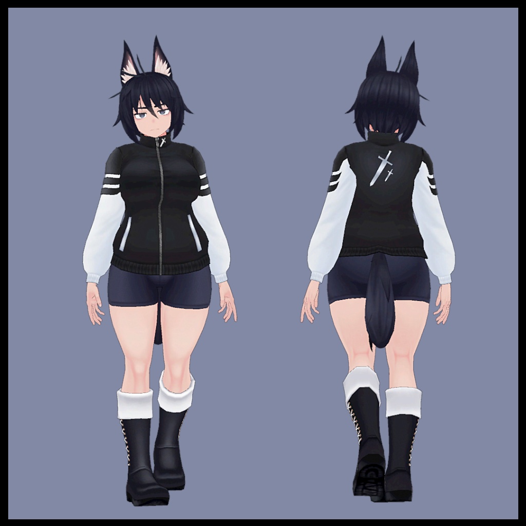 オリジナル3Dモデル「こくろ.RE」