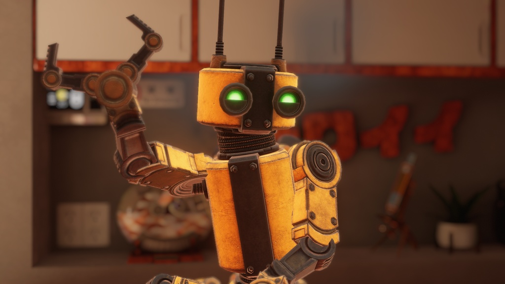 Retro Tubebot 2.0 VRchat Avatar & Game Asset