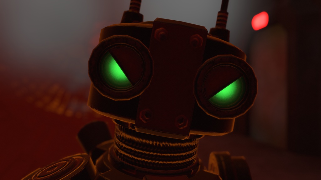 Retro Tubebot 2.0 VRchat Avatar & Game Asset