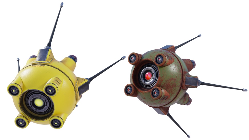 Sphere Drones - Game & VRChat Ready Asset