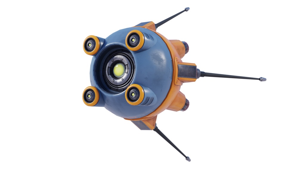 Sphere Drones - Game & VRChat Ready Asset