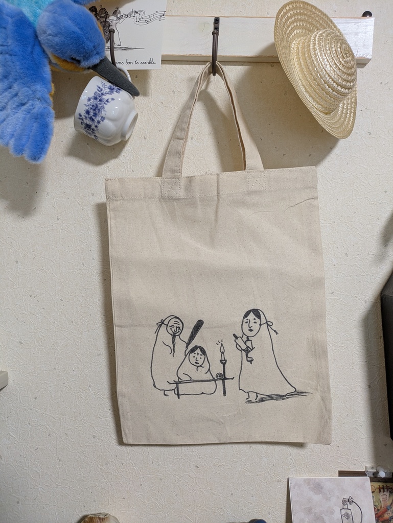 手描きミニトートバッグ