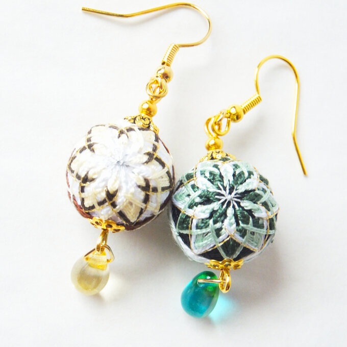 加賀てまり 膝丸/髭切モチーフ*手毬耳飾り