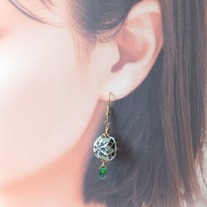 加賀てまり 膝丸/髭切モチーフ*手毬耳飾り