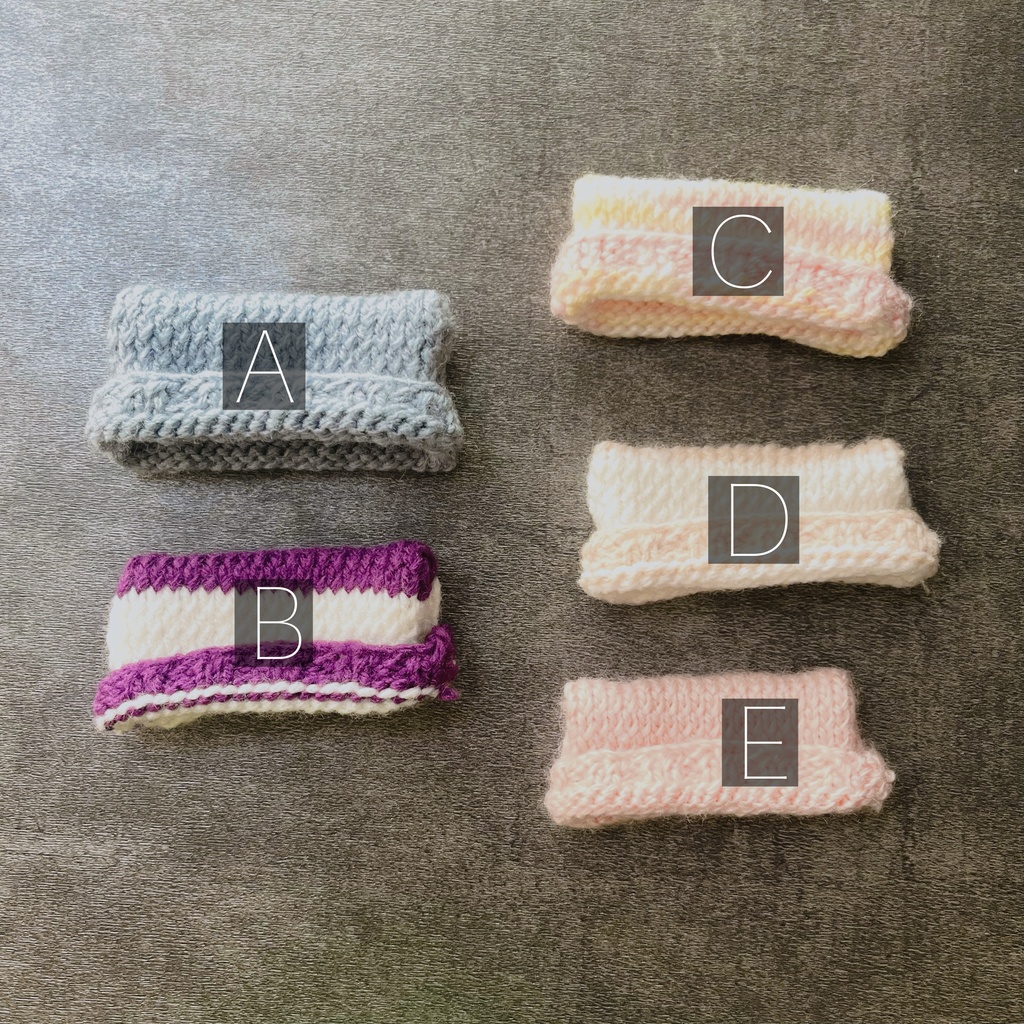 【10cm用】猫耳風ニット帽