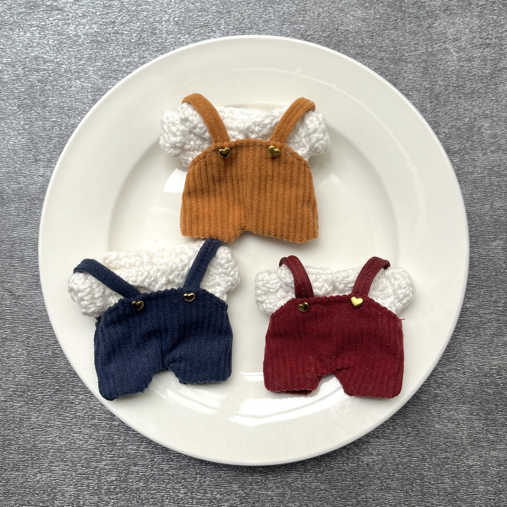 【13cm用】コーデュロイのオーバーオール+トップス