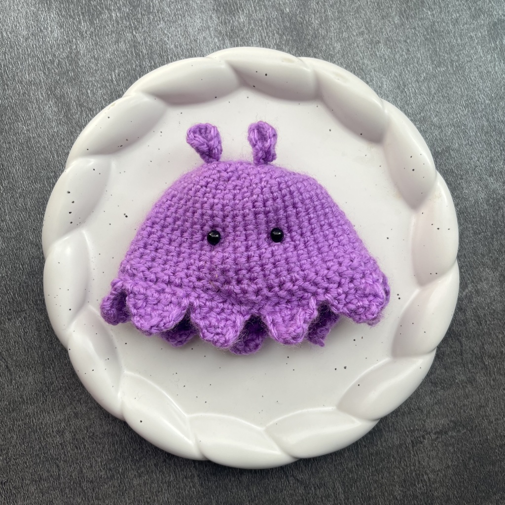 【ちびぐるみ用】メンダコ帽子【紫&ミントブルー】