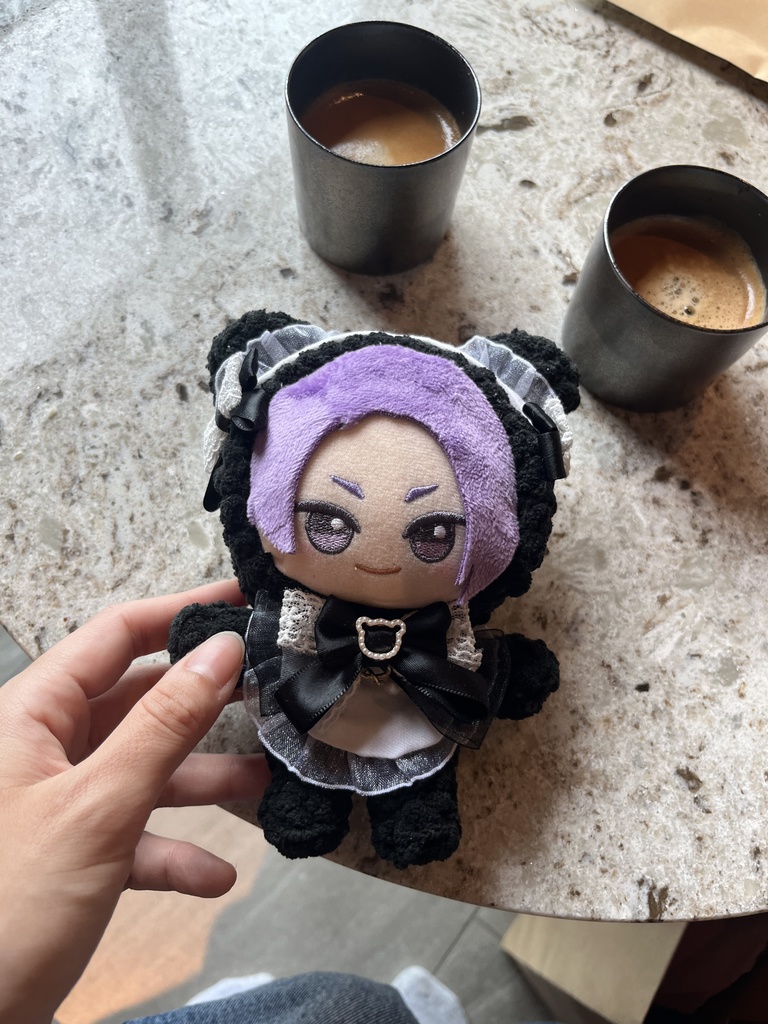 【ちびぐるみ用】黒熊メイドさんの着ぐるみ