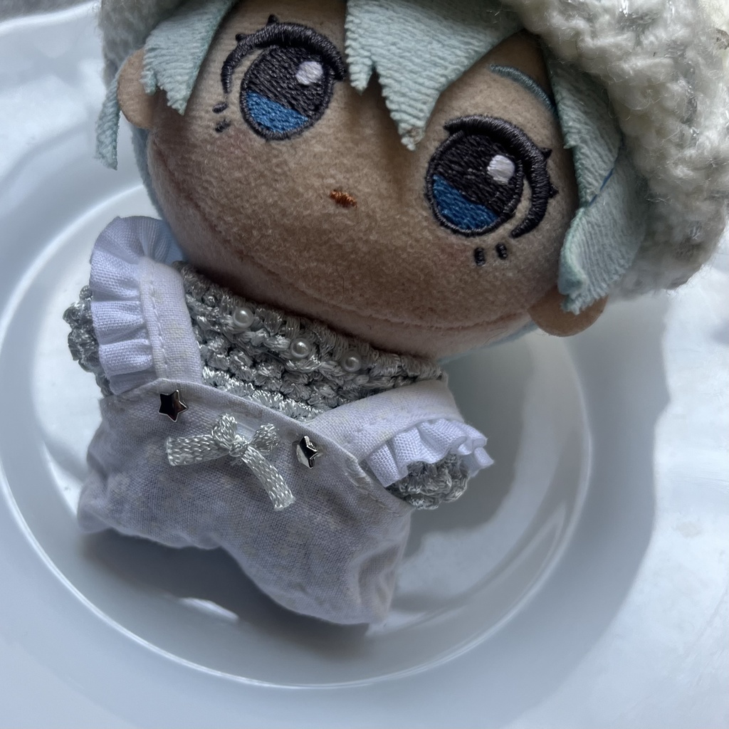 【ちびぐるみ用】白メタルコーデ