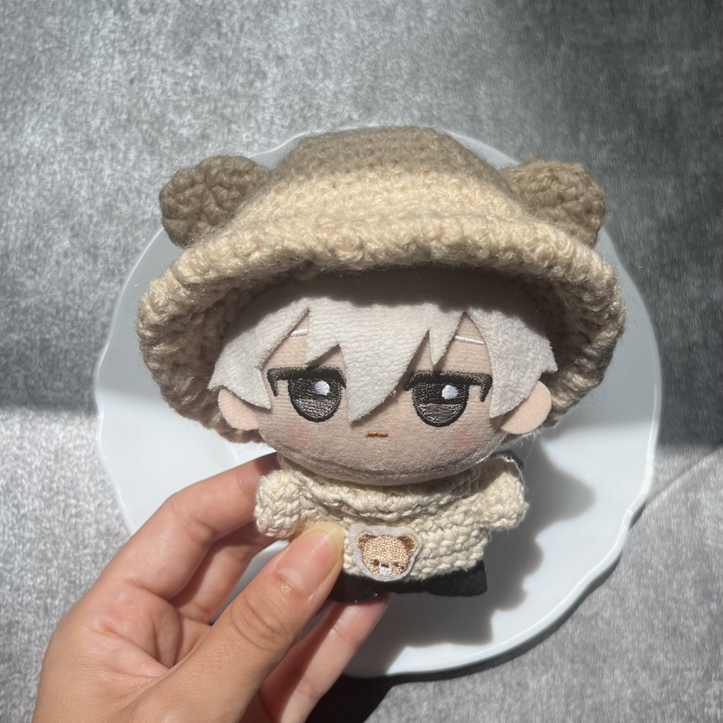 【ちびぐるみ用】クマちゃんトップス+黒パンツ