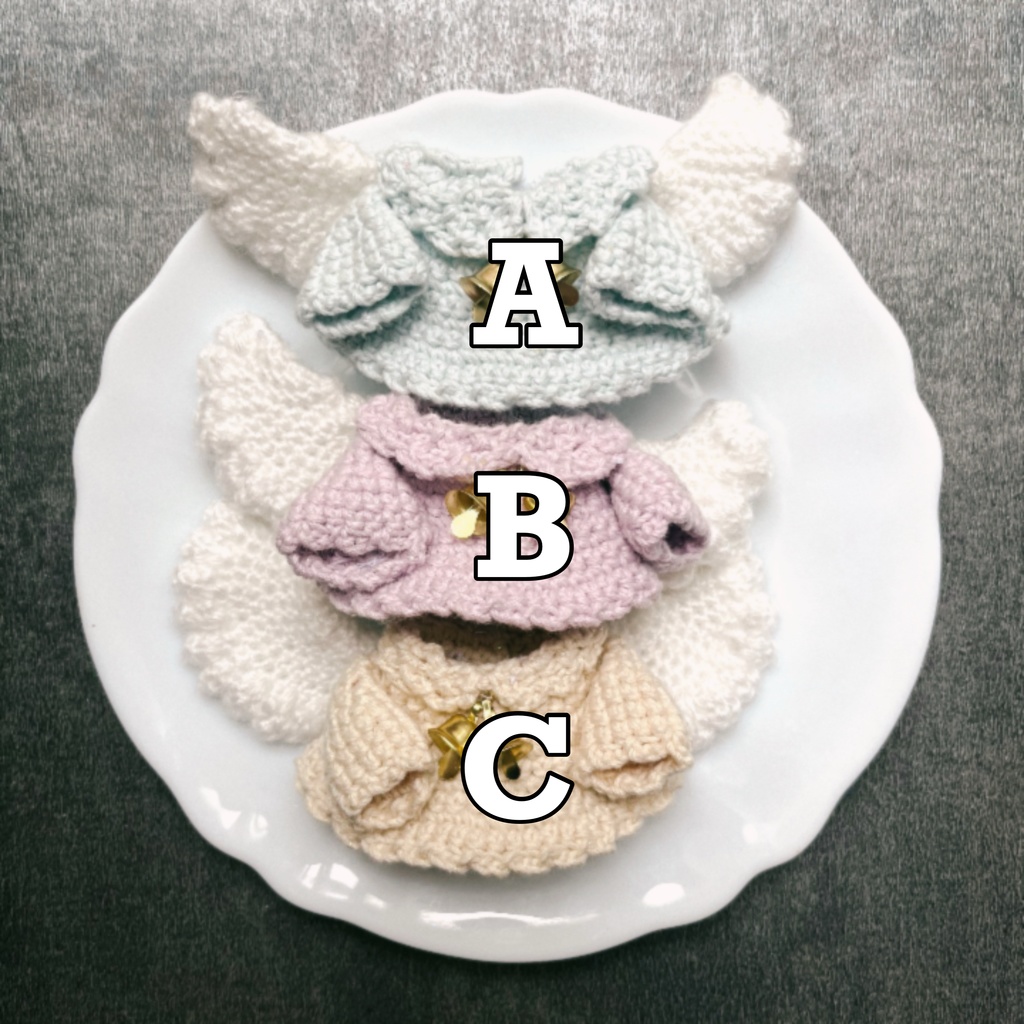 【ちびぐるみ用】エンジェルポンチョ👼