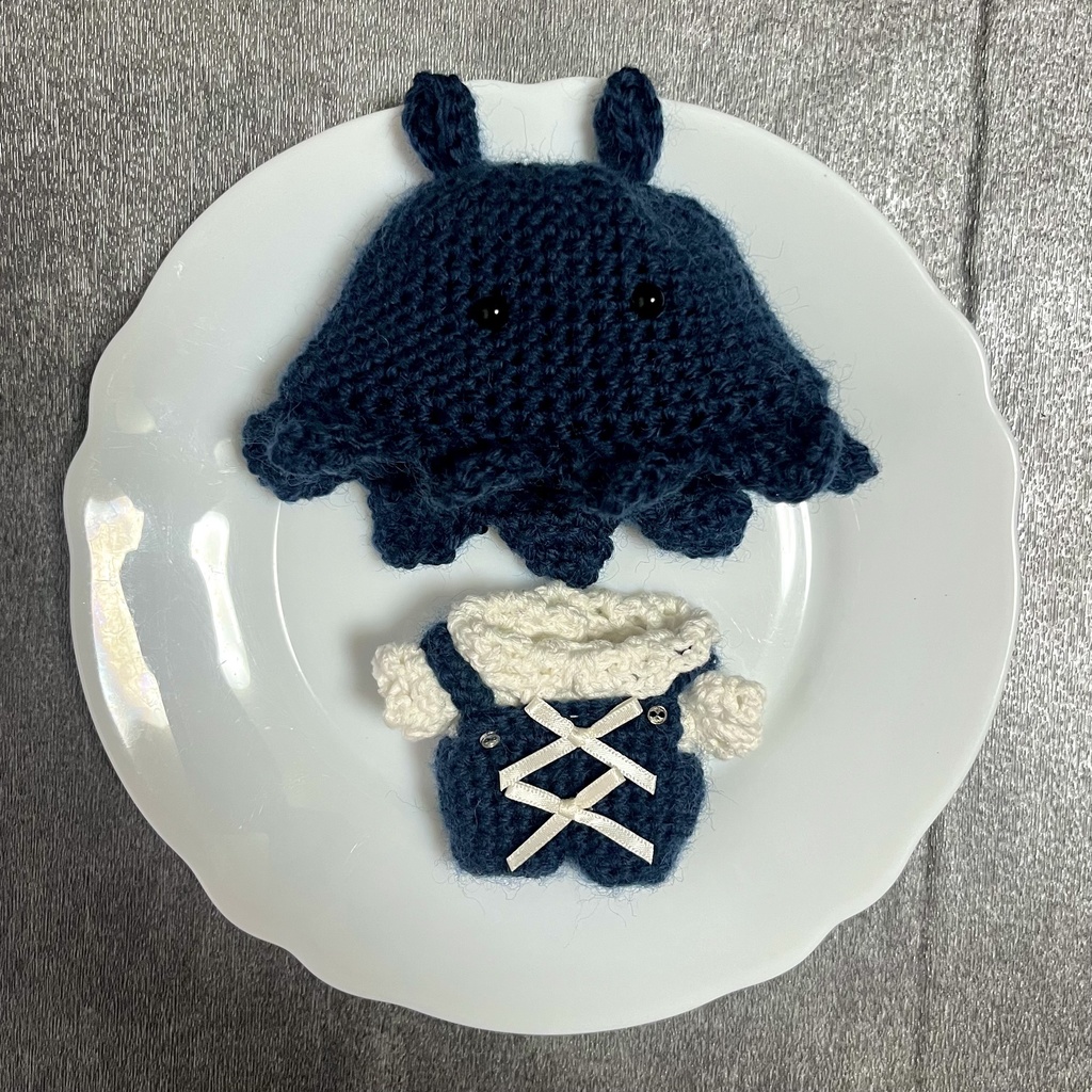 【ちびぐるみ用】紺色メンダココーデ