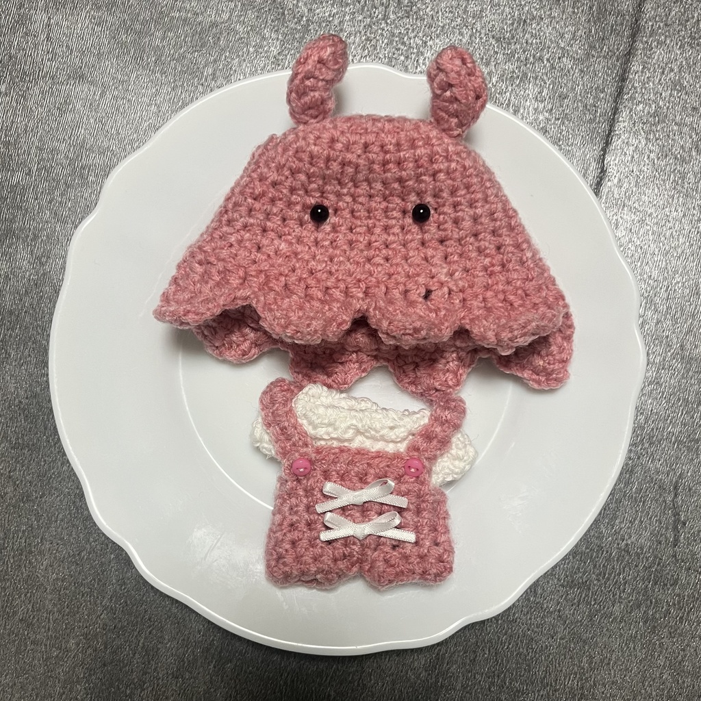 【ちびぐるみ用】メンダココーデ【ピンク】