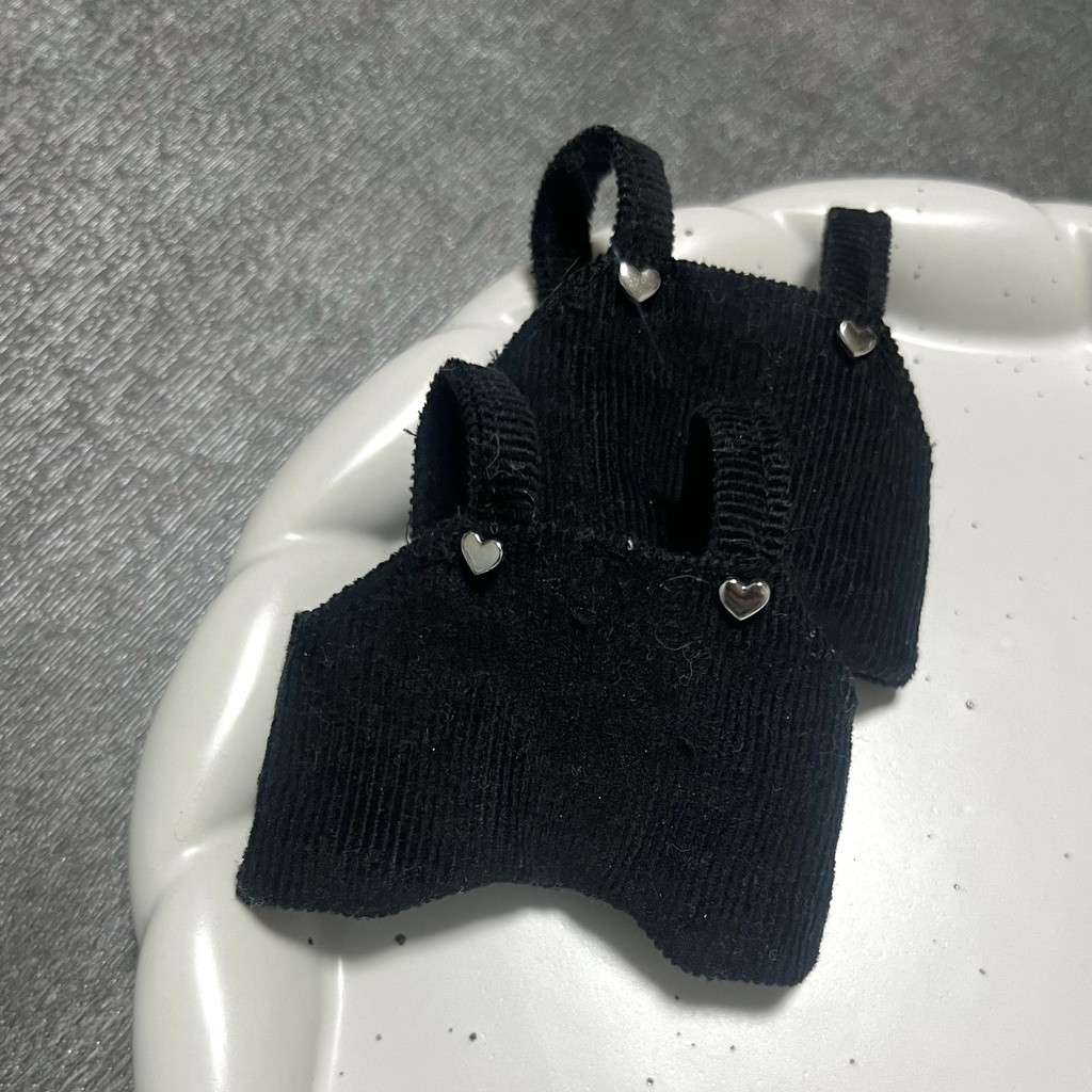 【ちびぐるみ用】コーデュロイコーデ【白&黒】